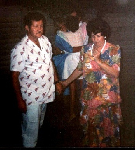 Johan en Ouma Tina op Ria se troue